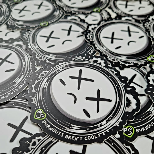 PS Burnouts aren't Cool (Timmy the Rim) Sticker