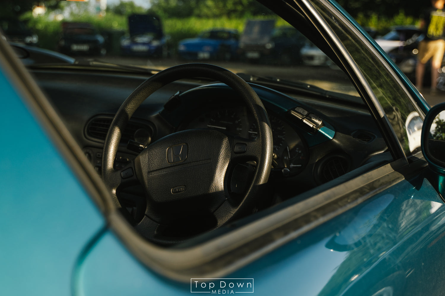 PITSTOP.Social Topdown Media JDM Honda Del Sol Paradise Blue Green Pearl