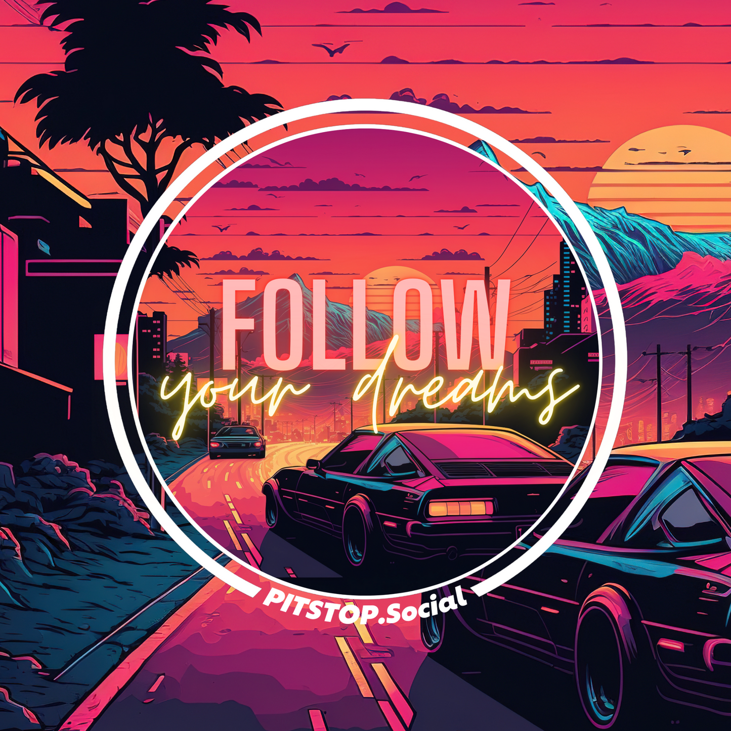 Follow Your Dreams, Drive for Your Life - Mental Health Tee