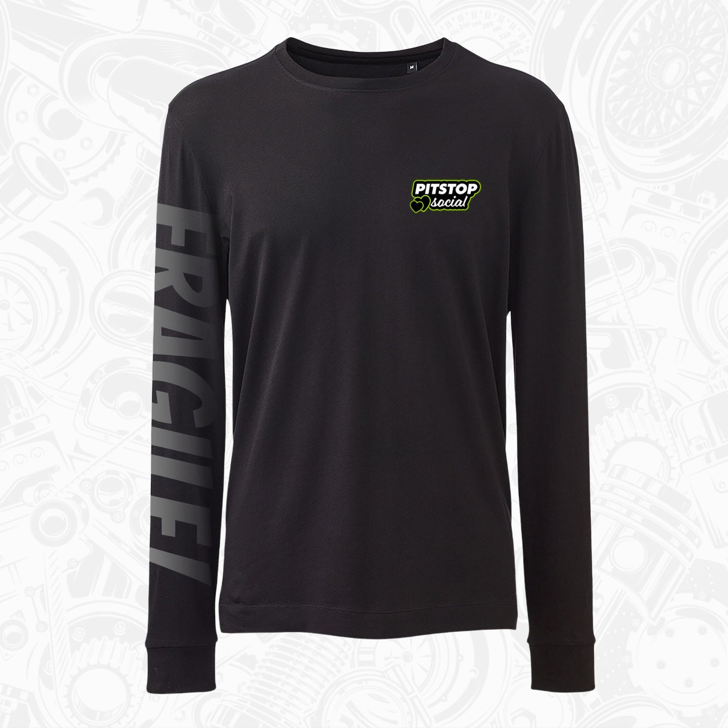 PITSTOP.Social FRAGILE! Long Sleeve T-Shirt