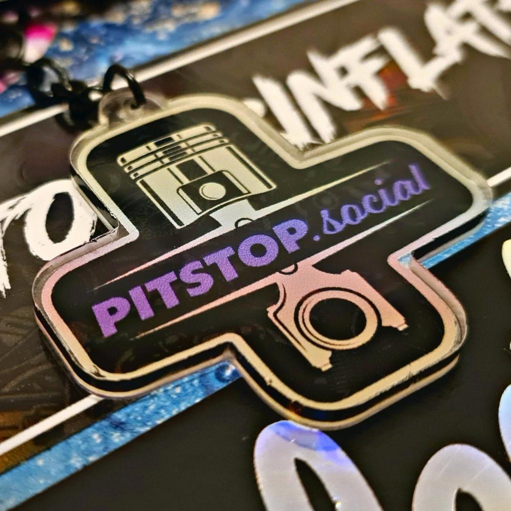Pitstop Social Collectible Piston Keyring