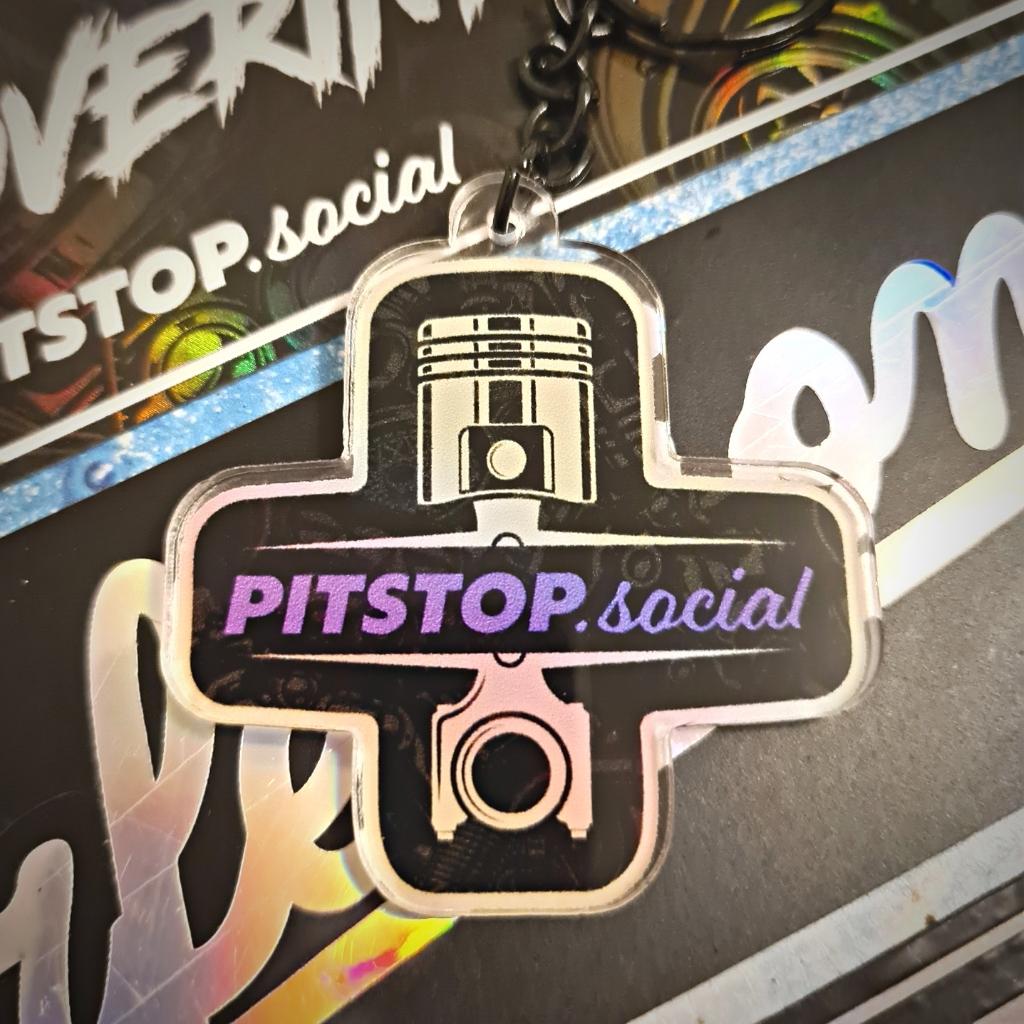 Pitstop Social Collectible Piston Keyring