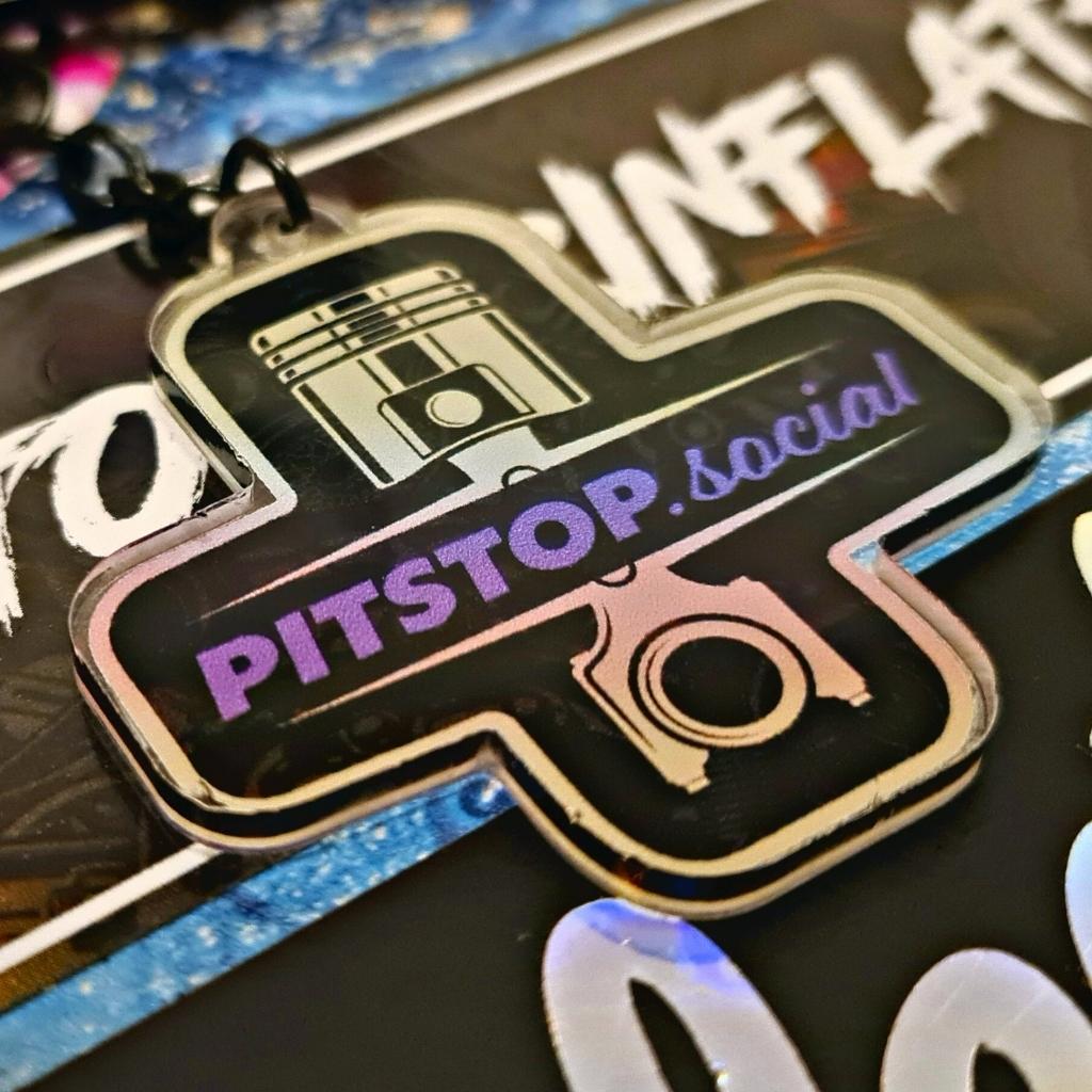 Pitstop Social Collectible Piston Keyring