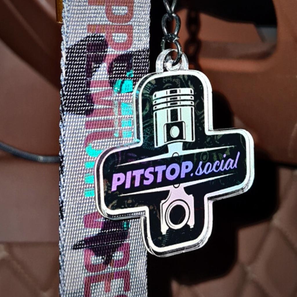 Pitstop Social Collectible Piston Keyring