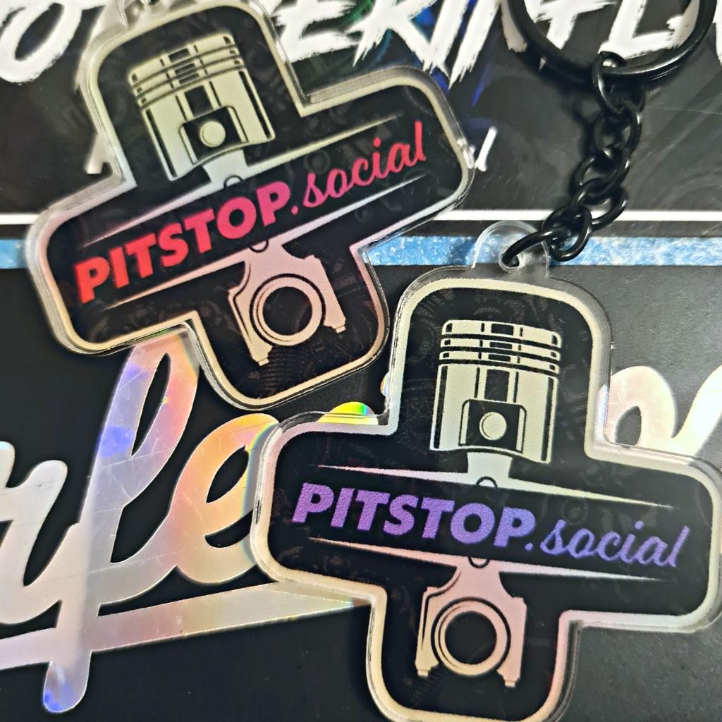 Pitstop Social Collectible Piston Keyring