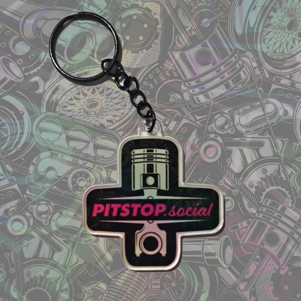 Pitstop Social Collectible Piston Keyring