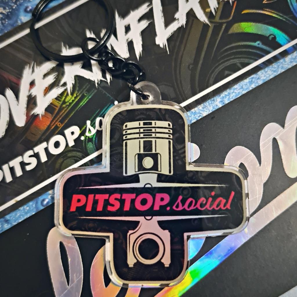 Pitstop Social Collectible Piston Keyring